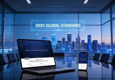 Modern, responsive B2B website design for a large-scale international client.