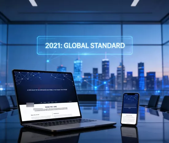 Modern, responsive B2B website design for a large-scale international client.