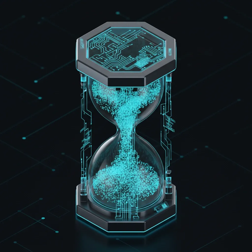 additional-development-support-hours-careplan 3D isometric icon of a gold hourglass inside a shield representing discounted support hours for members.