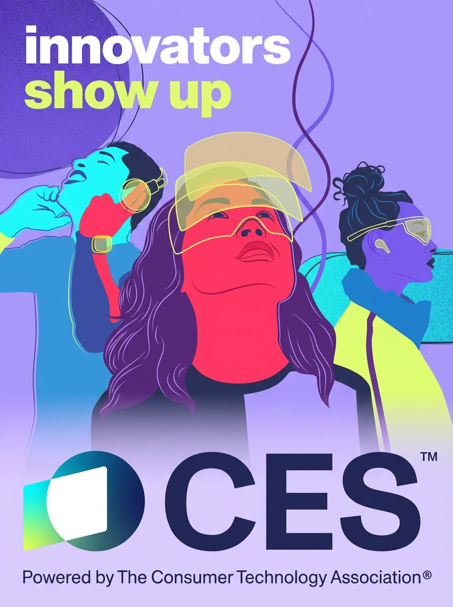 abyware Consulting official announcement graphic for attending CES 2025.