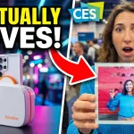 Fotostax 3D Instant Camera hands-on review at CES 2026 with shocked reaction.